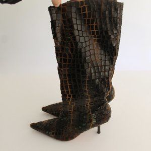 Vero Cuoio 'D' Brown Leather Boots_Size 9